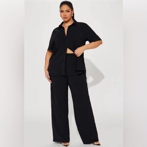 Elegant Black Women's Pant Set
